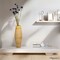 Uniquewise 17" Bamboo Cylinder Flower Vase Modern Decor Piece for Pampas Grass Dried Flowers & Other Fillers Ideal Table and floor Centerpiece or Accent for Fireplace Shelf Mantel or Entryway Console